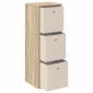 vidaXL Πλαϊνό γραφείο με συρτάρι Δρύς Sonoma 35 x 32 x 99,5 εκ