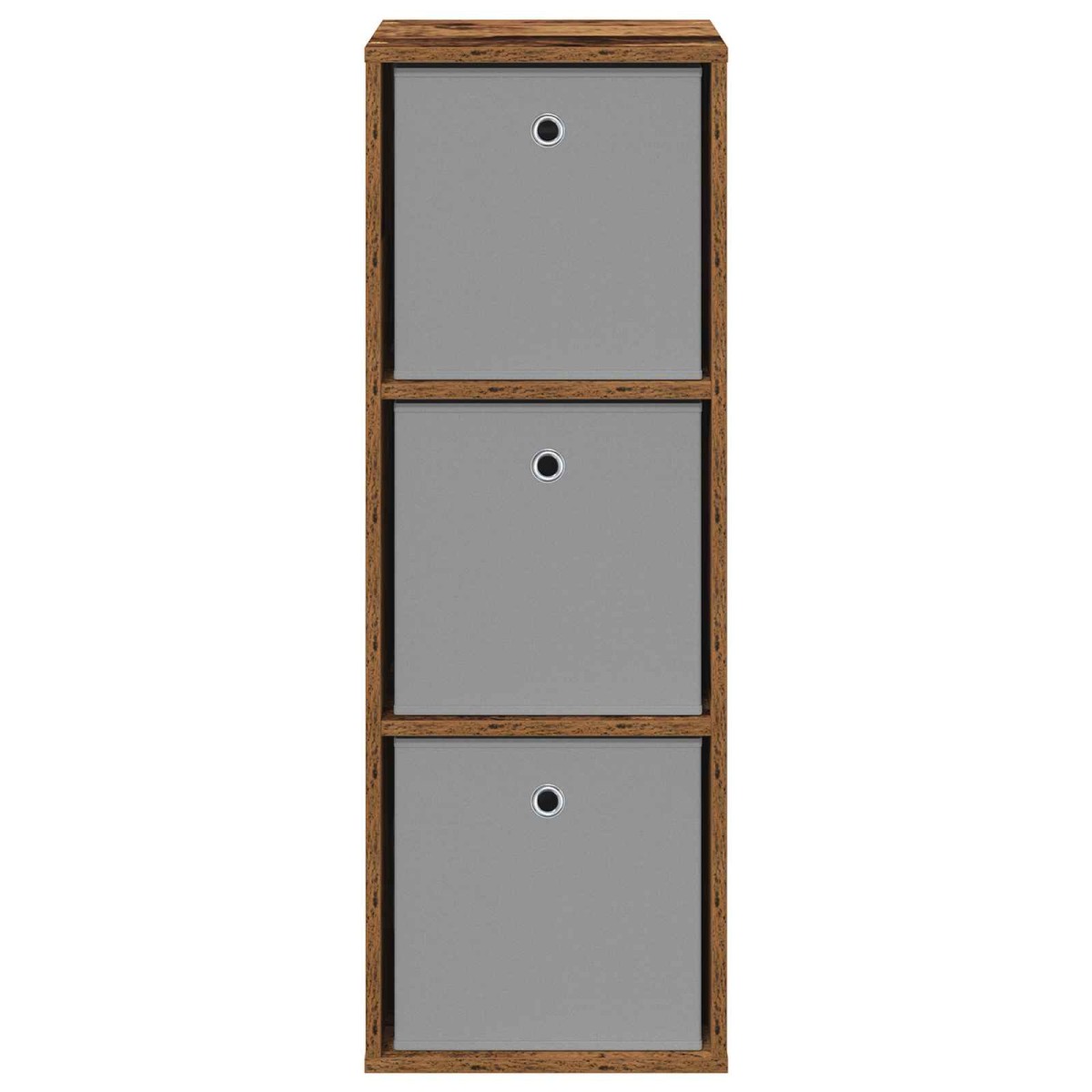 vidaXL Πλαϊνό γραφείο με συρτάρι Παλιό ξύλο 35 x 32 x 99,5 εκ