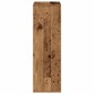 vidaXL Πλαϊνό γραφείο με συρτάρι Παλιό ξύλο 35 x 32 x 99,5 εκ