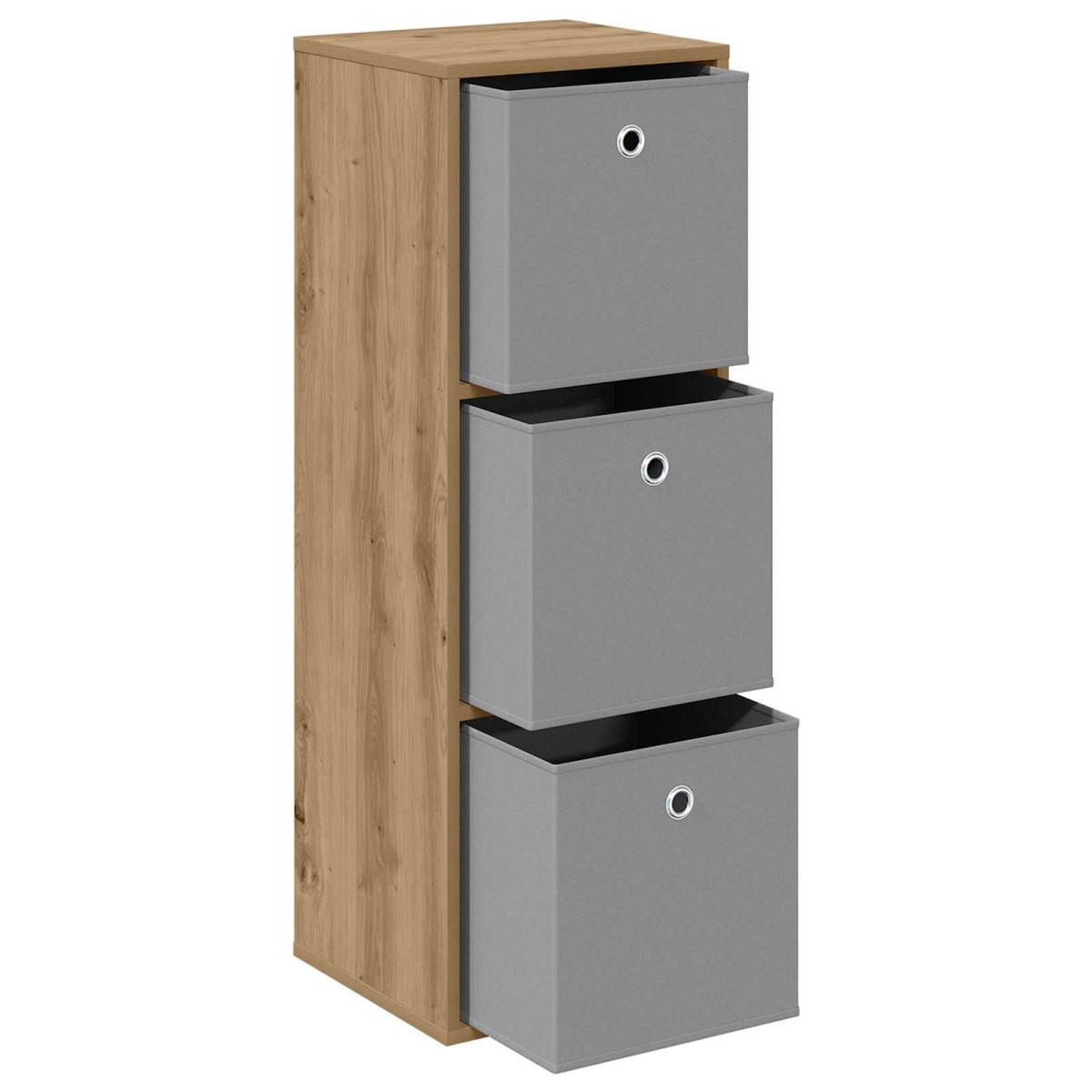 vidaXL Πλαϊνό γραφείο Artisan Oak 35 x 32 x 99,5 εκ