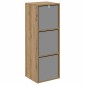 vidaXL Πλαϊνό γραφείο Artisan Oak 35 x 32 x 99,5 εκ