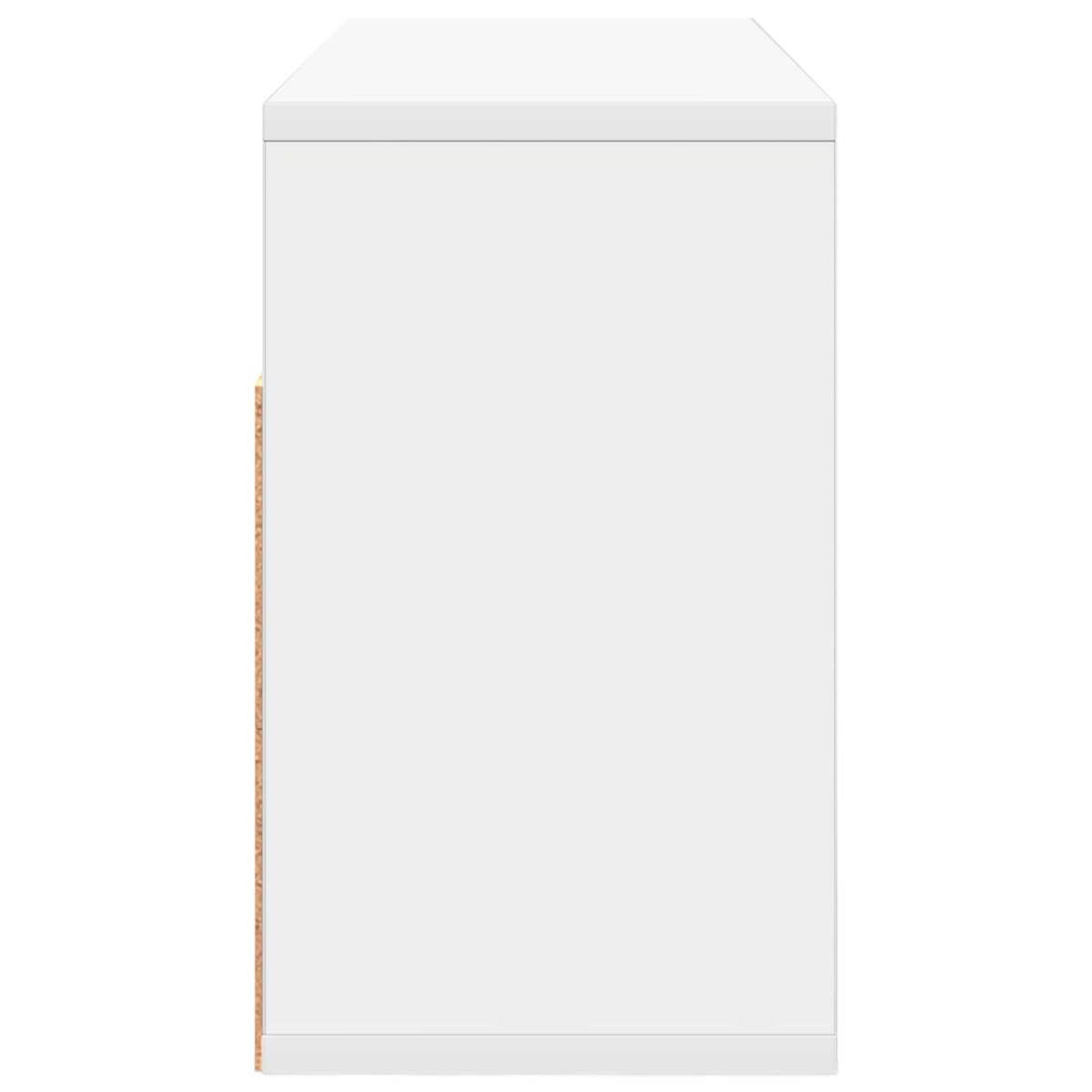vidaXL Χαμηλό γραφείο με συρτάρι Λευκό 72 x 22,5 x 38 εκ