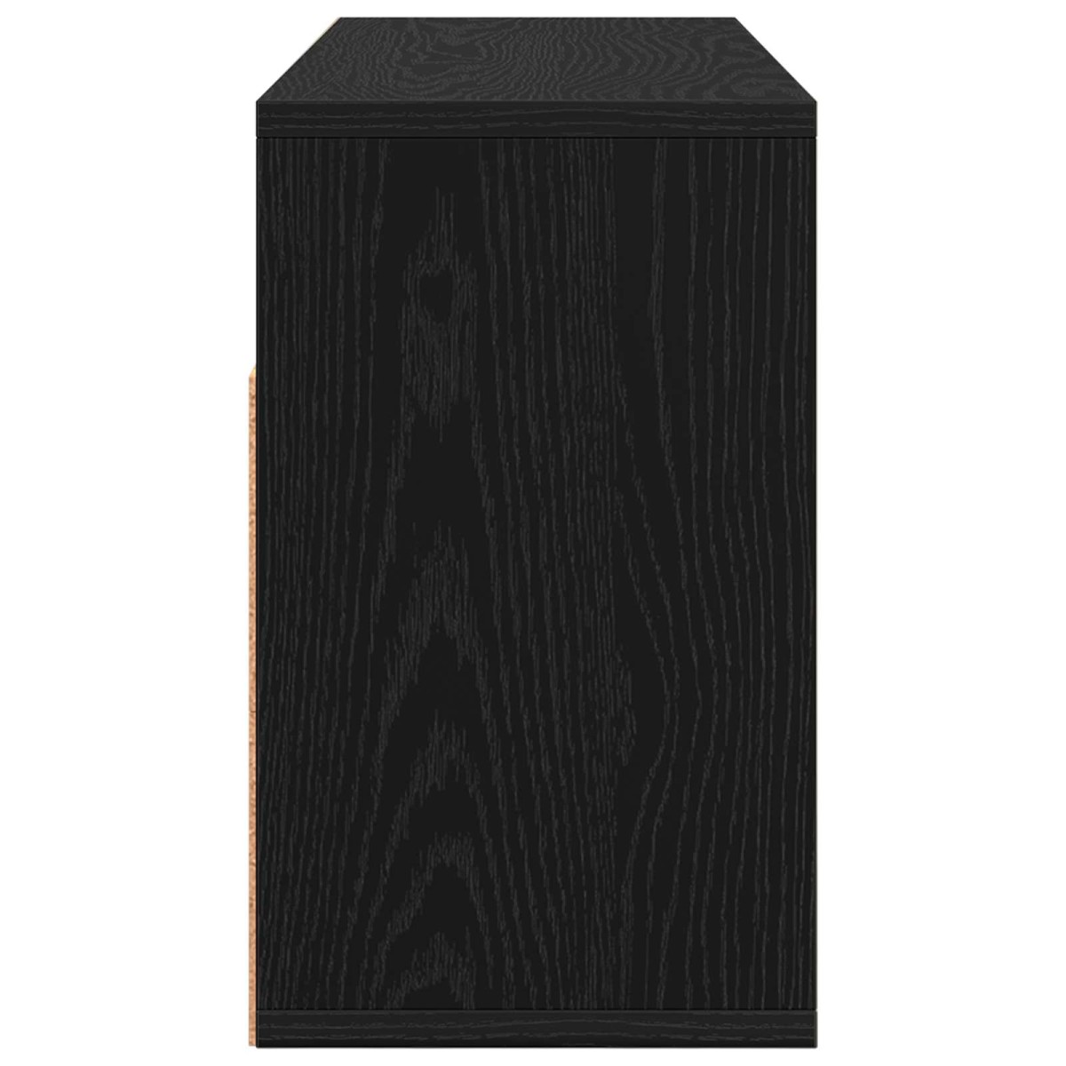 vidaXL Χαμηλό γραφείο με συρτάρι Μαύρη Οξυά 72 x 22,5 x 38 εκ