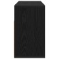 vidaXL Χαμηλό γραφείο με συρτάρι Μαύρη Οξυά 72 x 22,5 x 38 εκ