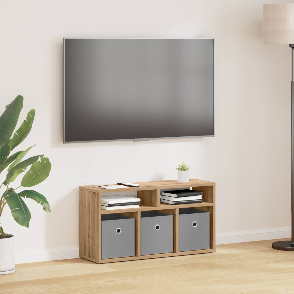 vidaXL Χαμηλό γραφείο 72 x 22,5 x 38 εκ Artisan Oak