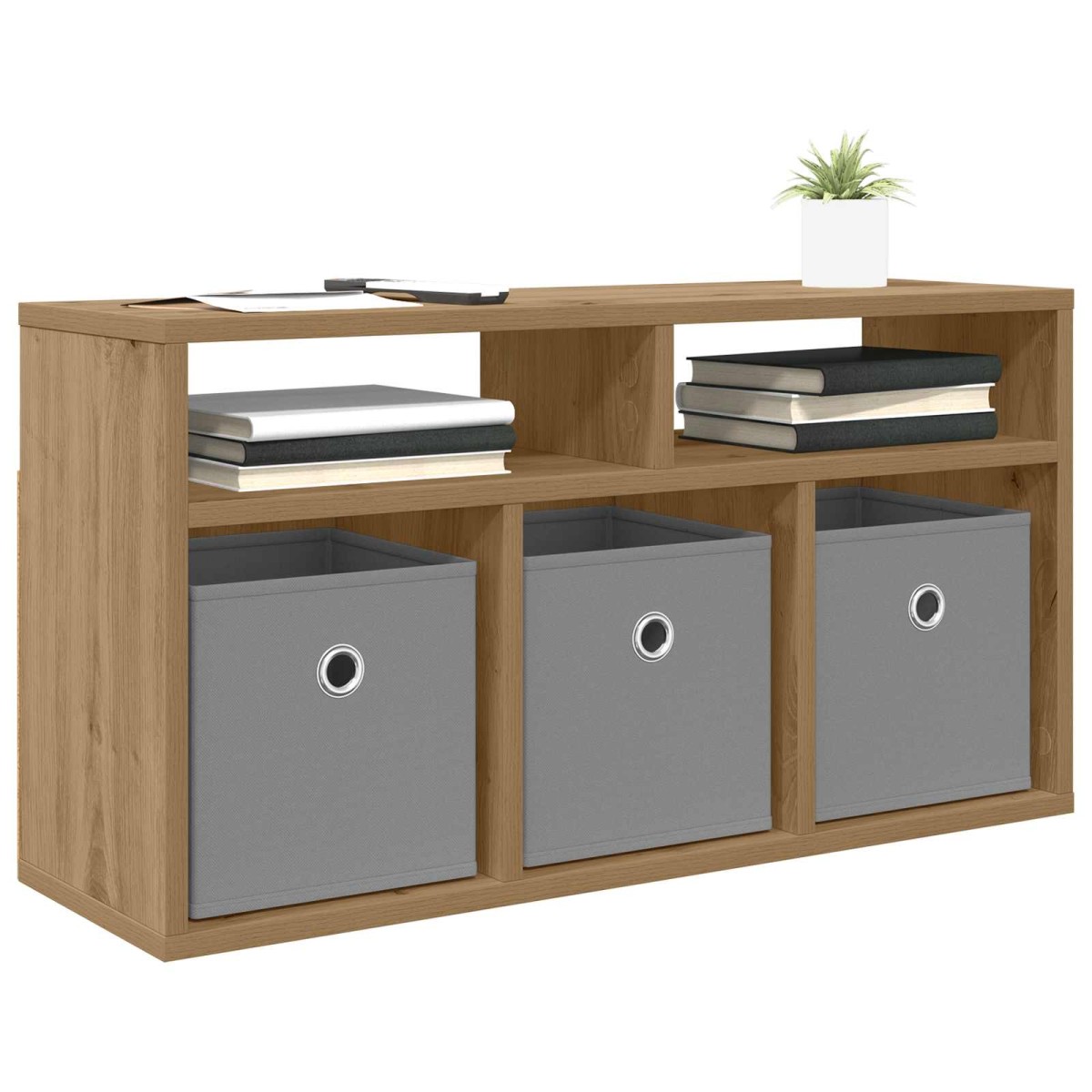 vidaXL Χαμηλό γραφείο 72 x 22,5 x 38 εκ Artisan Oak