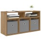 vidaXL Χαμηλό γραφείο 72 x 22,5 x 38 εκ Artisan Oak