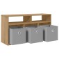 vidaXL Χαμηλό γραφείο 72 x 22,5 x 38 εκ Artisan Oak