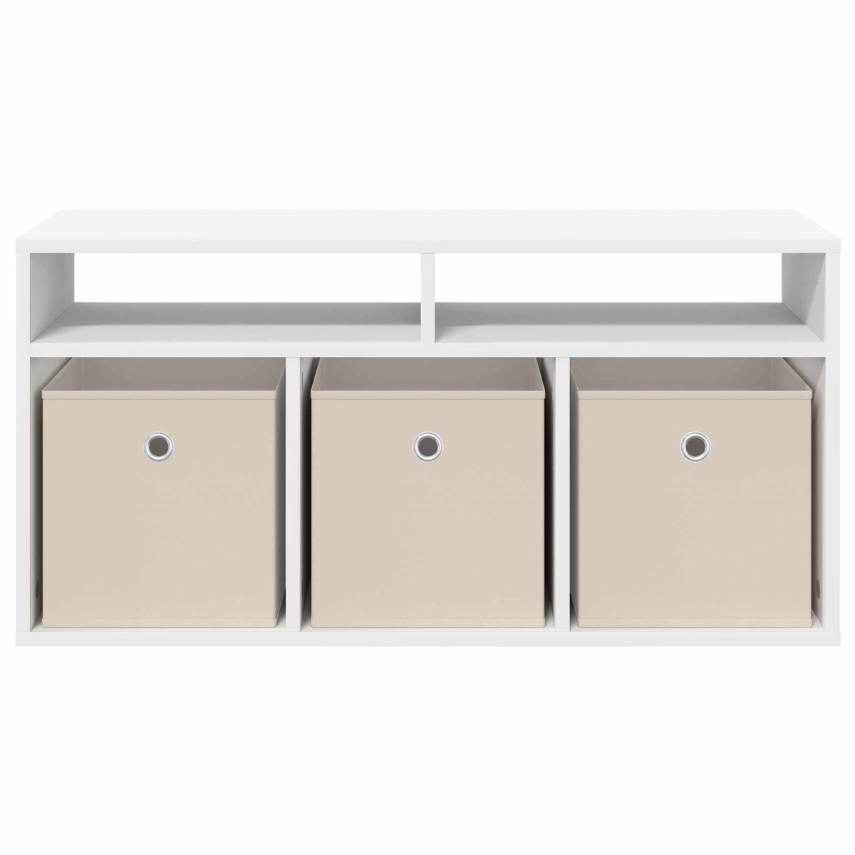 vidaXL Χαμηλό γραφείο με συρτάρι Λευκό 87 x 27,5 x 43 εκ