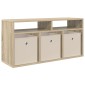 vidaXL Χαμηλό γραφείο με συρτάρι Δρύς Sonoma 87 x 27,5 x 43 εκ