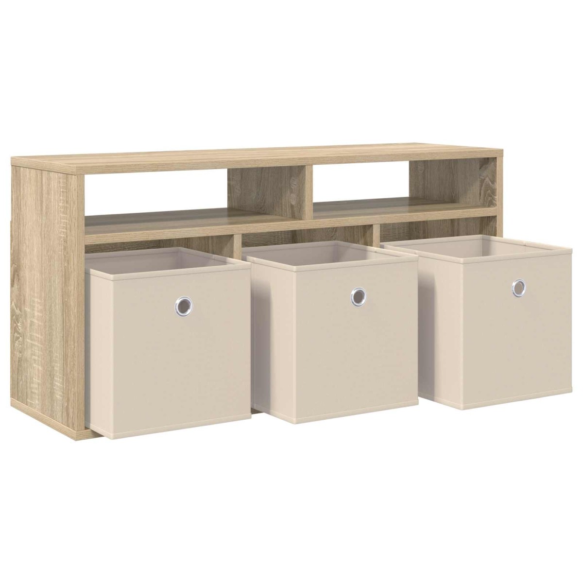 vidaXL Χαμηλό γραφείο με συρτάρι Δρύς Sonoma 87 x 27,5 x 43 εκ
