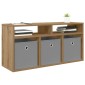 vidaXL Χαμηλό γραφείο 87 x 27,5 x 43 εκ Artisan Oak