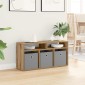 vidaXL Χαμηλό γραφείο 87 x 27,5 x 43 εκ Artisan Oak