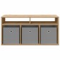 vidaXL Χαμηλό γραφείο 87 x 27,5 x 43 εκ Artisan Oak