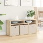 vidaXL Χαμηλό γραφείο με συρτάρι Δρύς Sonoma 102 x 32 x 48,5 εκ.