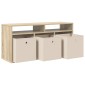 vidaXL Χαμηλό γραφείο με συρτάρι Δρύς Sonoma 102 x 32 x 48,5 εκ.