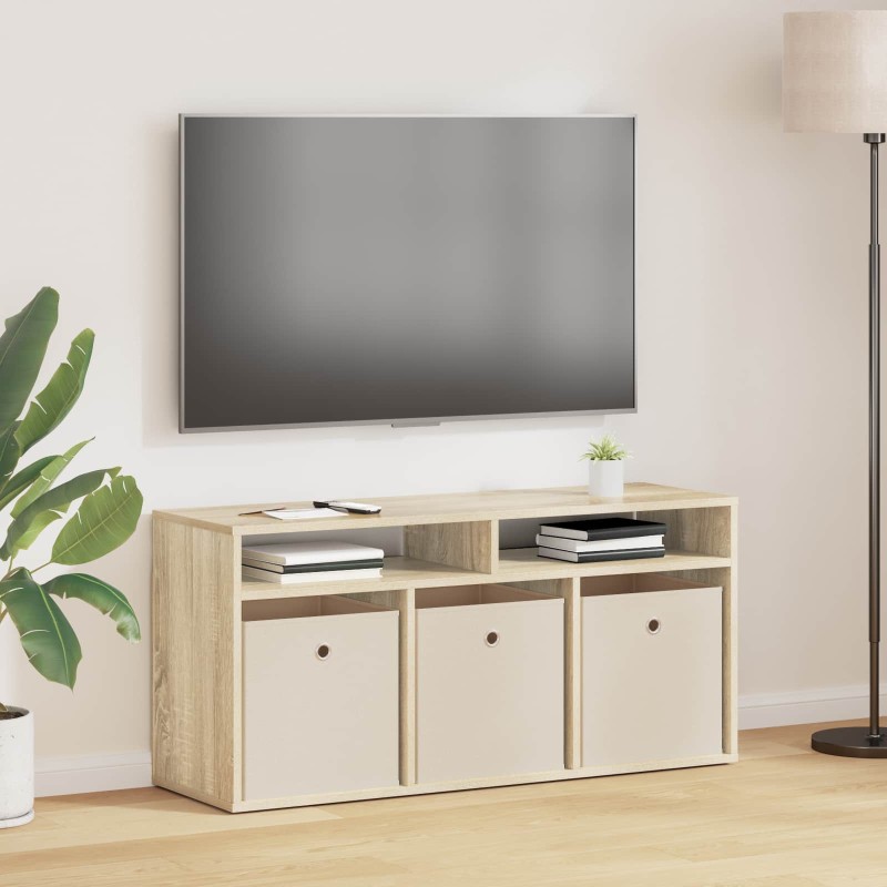 vidaXL Χαμηλό γραφείο με συρτάρι Δρύς Sonoma 102 x 32 x 48,5 εκ.