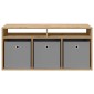 vidaXL Χαμηλό γραφείο 102 x 32 x 48,5 εκ. Artisan Oak