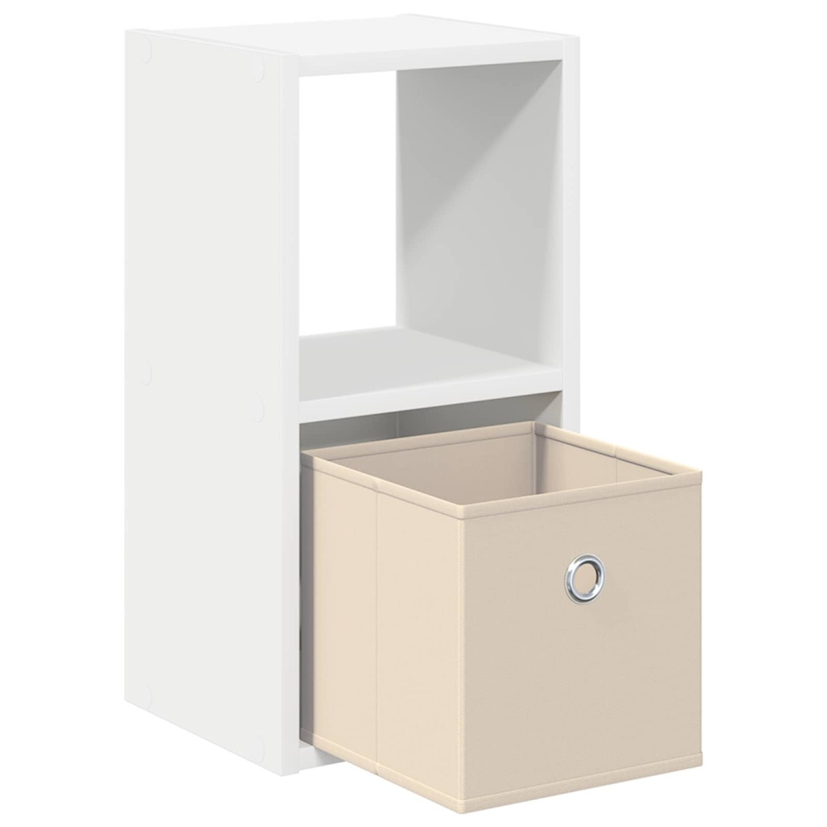 vidaXL Κομοδίνο 2 τμχ. Λευκό 25,5 x 22 x 49,5 εκ Επεξεργασμένο Ξύλο