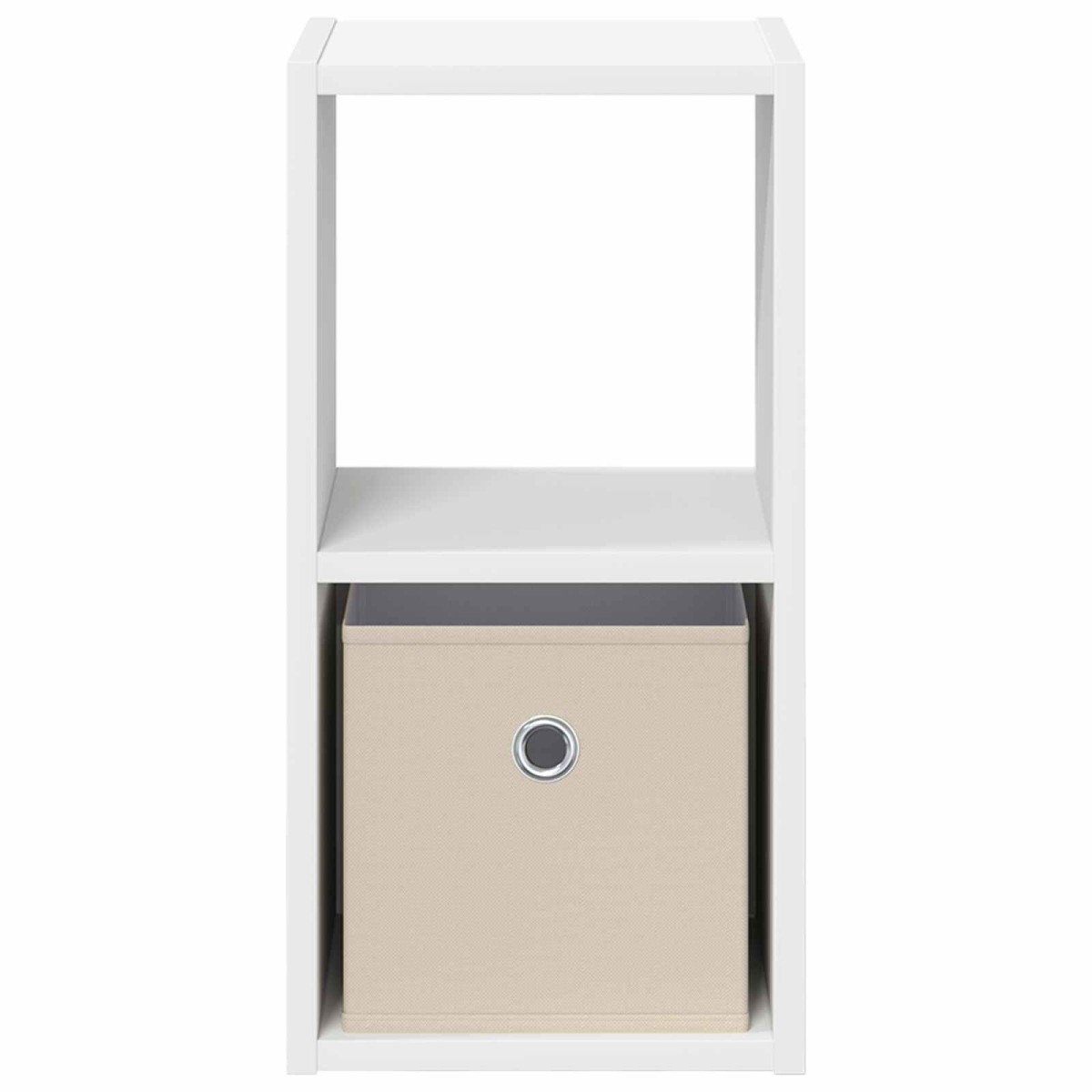 vidaXL Κομοδίνο 2 τμχ. Λευκό 25,5 x 22 x 49,5 εκ Επεξεργασμένο Ξύλο