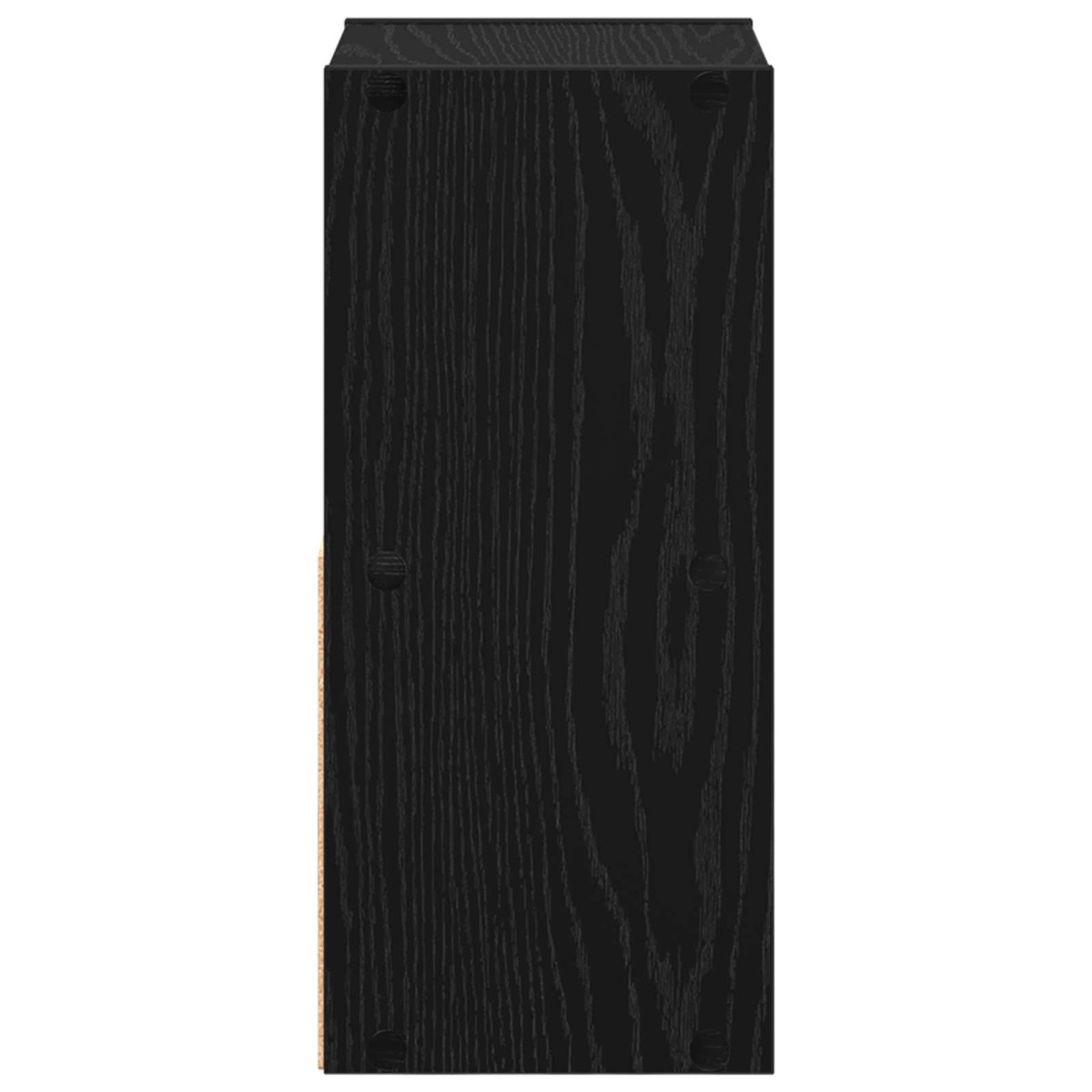 vidaXL Κομοδίνο Μαύρη Οξυά 25,5 x 22 x 49,5 εκ Επεξεργασμένο Ξύλο