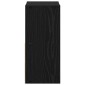 vidaXL Κομοδίνο 2 τμχ. Μαύρη Οξυά 25,5 x 22 x 49,5 εκ
