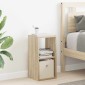 vidaXL Κομοδίνο Δρύς Sonoma 25,5 x 22 x 49,5 εκ Επεξεργασμένο Ξύλο