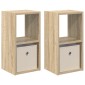 vidaXL Κομοδίνο 2 τμχ. Δρύς Sonoma 25,5 x 22 x 49,5 εκ