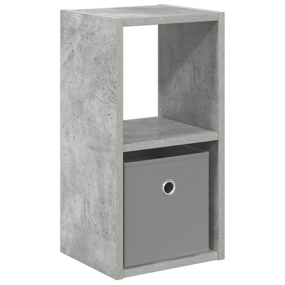vidaXL Κομοδίνο Σκυρόδεμα Γκρι 25,5 x 22 x 49,5 εκ Επεξεργασμένο Ξύλο