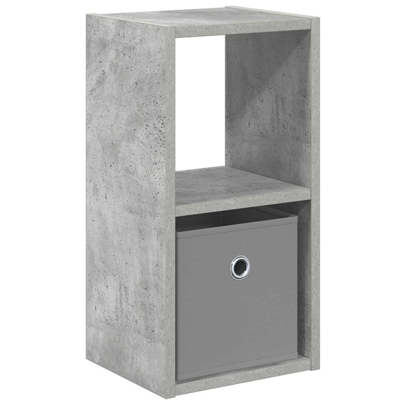vidaXL Κομοδίνο Σκυρόδεμα Γκρι 25,5 x 22 x 49,5 εκ Επεξεργασμένο Ξύλο