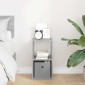 vidaXL Κομοδίνο Σκυρόδεμα Γκρι 25,5 x 22 x 49,5 εκ Επεξεργασμένο Ξύλο