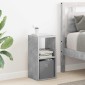 vidaXL Κομοδίνο 2 τμχ. Σκυρόδεμα Γκρι 25,5 x 22 x 49,5 εκ