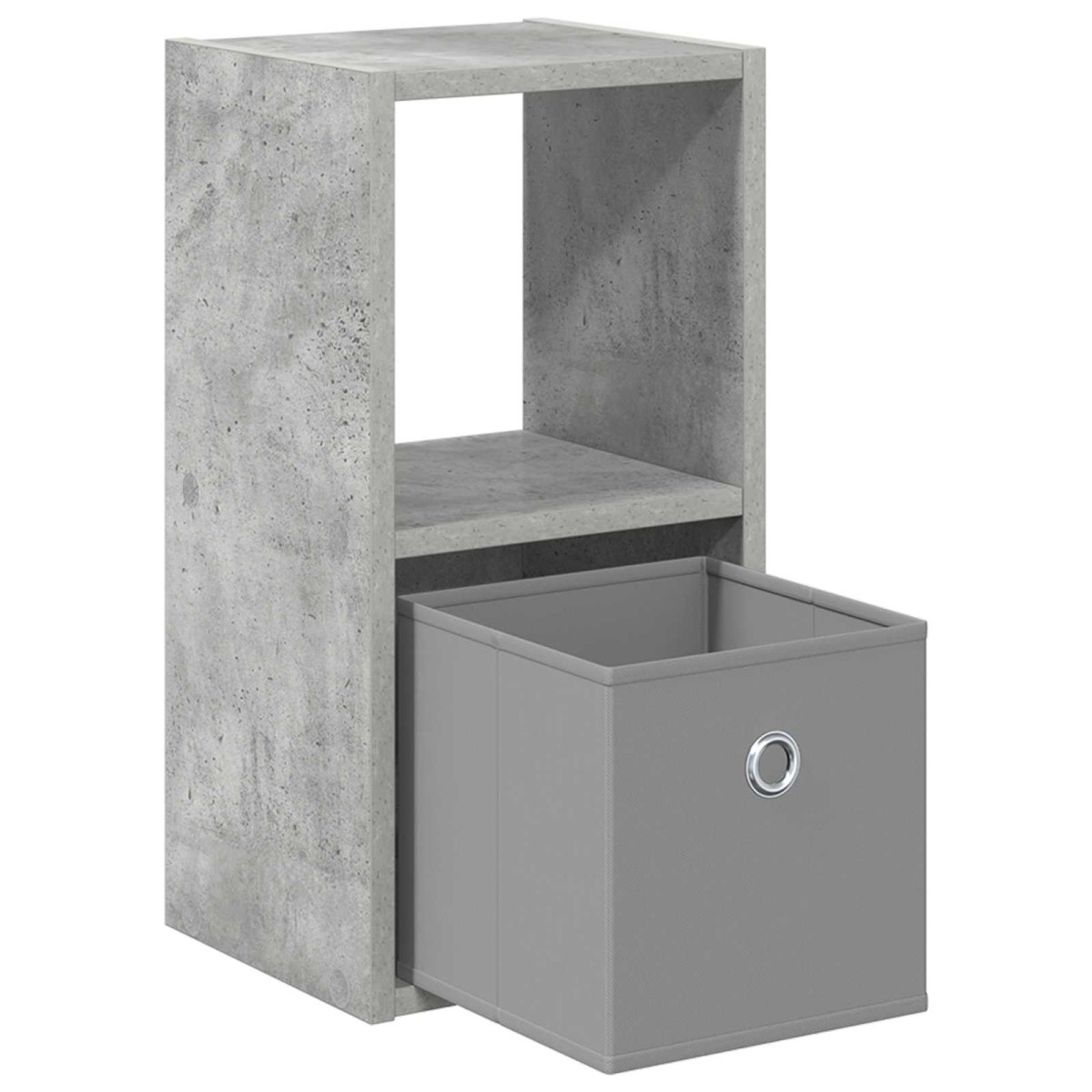 vidaXL Κομοδίνο 2 τμχ. Σκυρόδεμα Γκρι 25,5 x 22 x 49,5 εκ