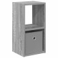 vidaXL Κομοδίνο Γκρίζο Σονομα 25,5 x 22 x 49,5 εκ Επεξεργασμένο Ξύλο