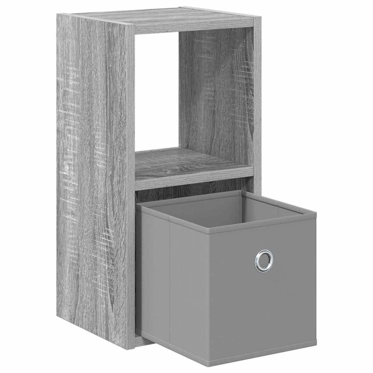 vidaXL Κομοδίνο Γκρίζο Σονομα 25,5 x 22 x 49,5 εκ Επεξεργασμένο Ξύλο