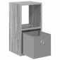 vidaXL Κομοδίνο Γκρίζο Σονομα 25,5 x 22 x 49,5 εκ Επεξεργασμένο Ξύλο