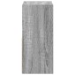 vidaXL Κομοδίνο 2 τμχ. Γκρίζο Σονομα 25,5 x 22 x 49,5 εκ