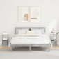 vidaXL Κομοδίνο 2 τμχ. Γκρίζο Σονομα 25,5 x 22 x 49,5 εκ