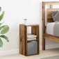 vidaXL Κομοδίνο 2 τμχ. Παλιό ξύλο 25,5 x 22 x 49,5 εκ