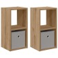 vidaXL Κομοδίνο 2 τμχ. Artisan Oak 25,5 x 22 x 49,5 εκ