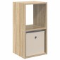 vidaXL Κομοδίνο Δρύς Sonoma 30,5 x 27 x 59,5 εκ Επεξεργασμένο Ξύλο