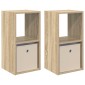vidaXL Κομοδίνο 2 τμχ. Δρύς Sonoma 30,5 x 27 x 59,5 εκ