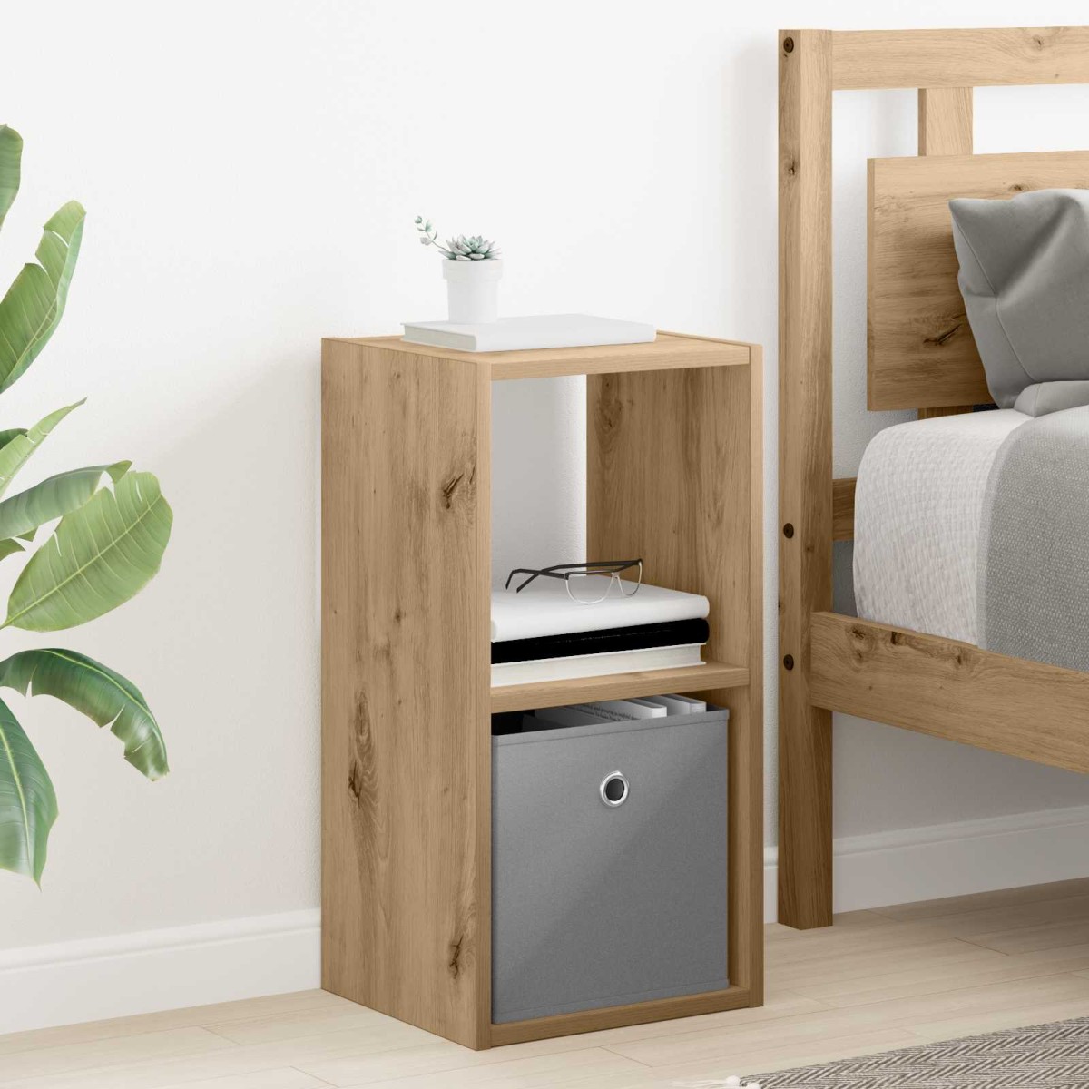 vidaXL Κομοδίνο Artisan Oak 30,5 x 27 x 59,5 εκ Επεξεργασμένο Ξύλο