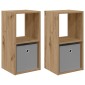 vidaXL Κομοδίνο 2 τμχ. Artisan Oak 30,5 x 27 x 59,5 εκ