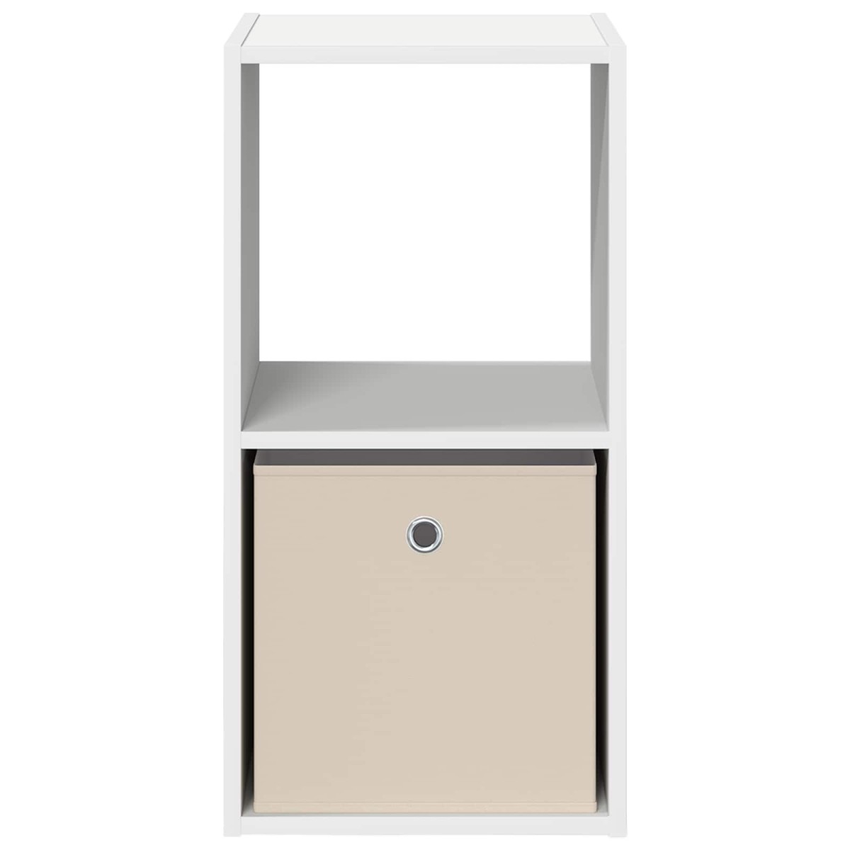 vidaXL Κομοδίνο 2 τμχ. Λευκό 35 x 32 x 68,5 εκ Επεξεργασμένο Ξύλο