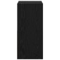 vidaXL Κομοδίνο Μαύρη Οξυά 35 x 32 x 68,5 εκ Επεξεργασμένο Ξύλο