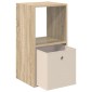 vidaXL Κομοδίνο Δρύς Sonoma 35 x 32 x 68,5 εκ Επεξεργασμένο Ξύλο
