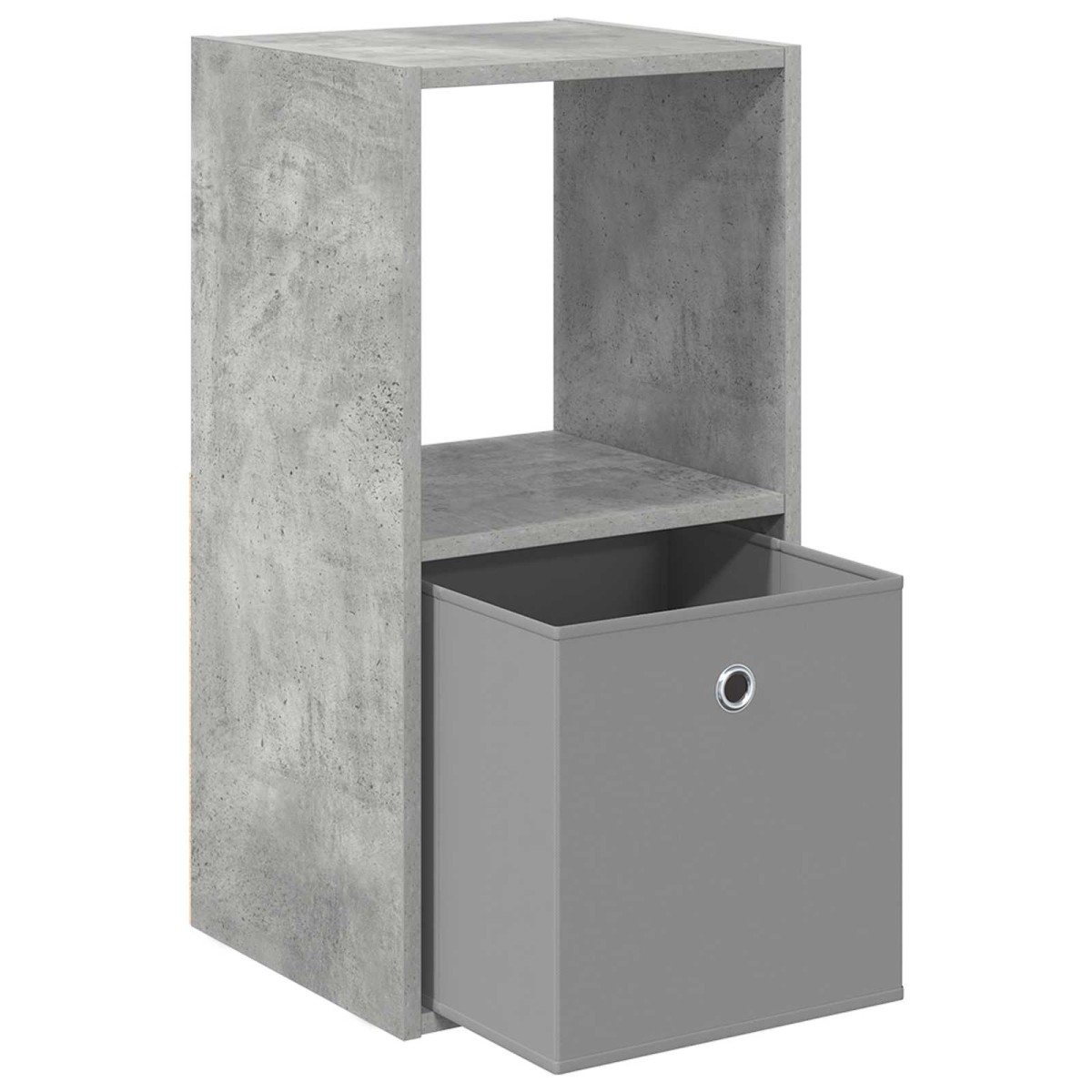 vidaXL Κομοδίνο 2 τμχ. Σκυρόδεμα Γκρι 35 x 32 x 68,5 εκ