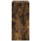 vidaXL Κομοδίνο Καπνιστό Δρύς 35 x 32 x 68,5 εκ Επεξεργασμένο Ξύλο