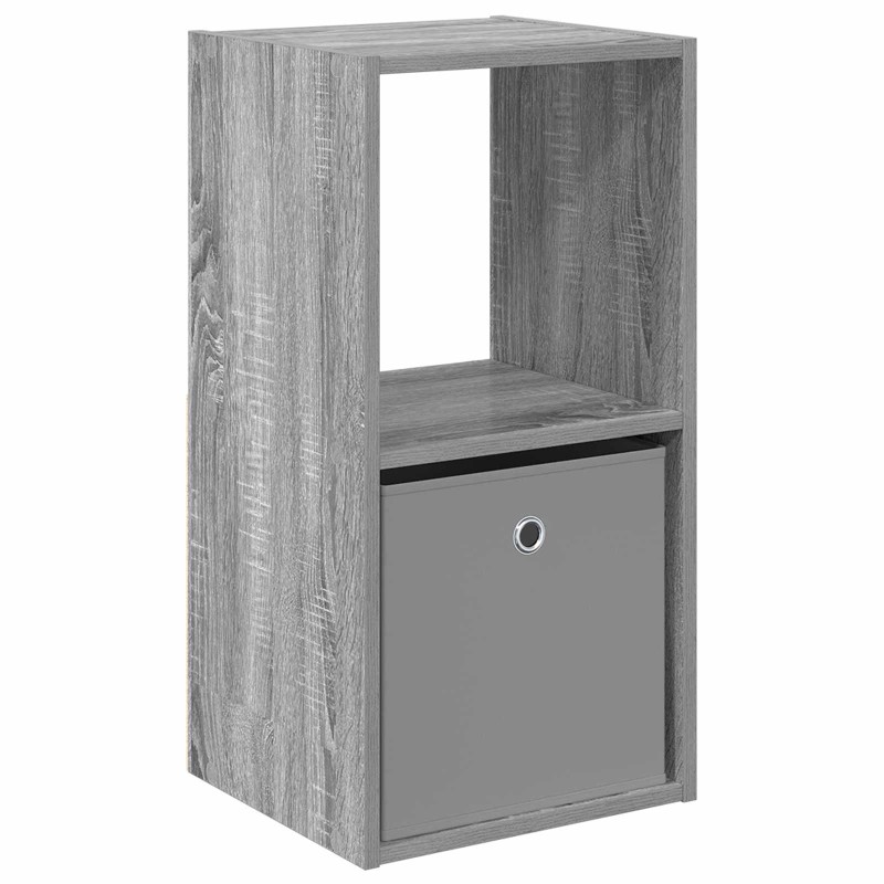 vidaXL Κομοδίνο Γκρίζο Σονομα 35 x 32 x 68,5 εκ Επεξεργασμένο Ξύλο